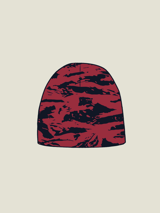 RED CAMO BEANIE