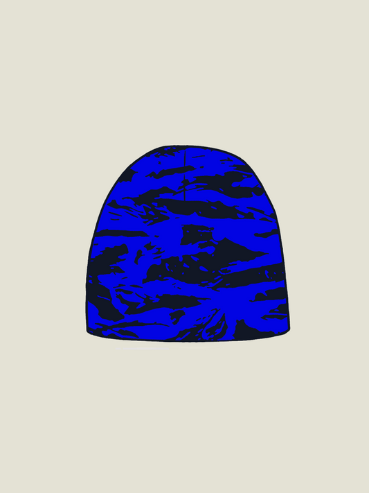 BLUE CAMO BEANIE